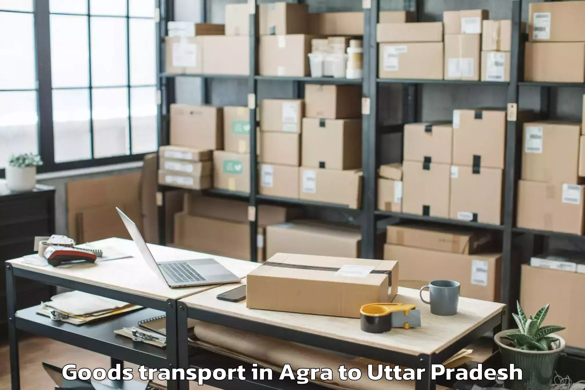 Book Agra to Bilthra Goods Transport